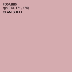 #D5ABB0 - Clam Shell Color Image